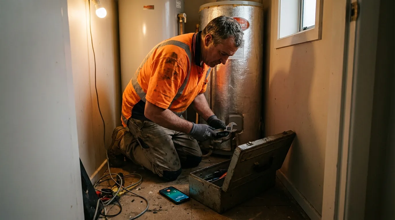 You Cannot Answer the Phone From Inside a Ceiling Cavity. An AI Answering Service for Tradies Can.