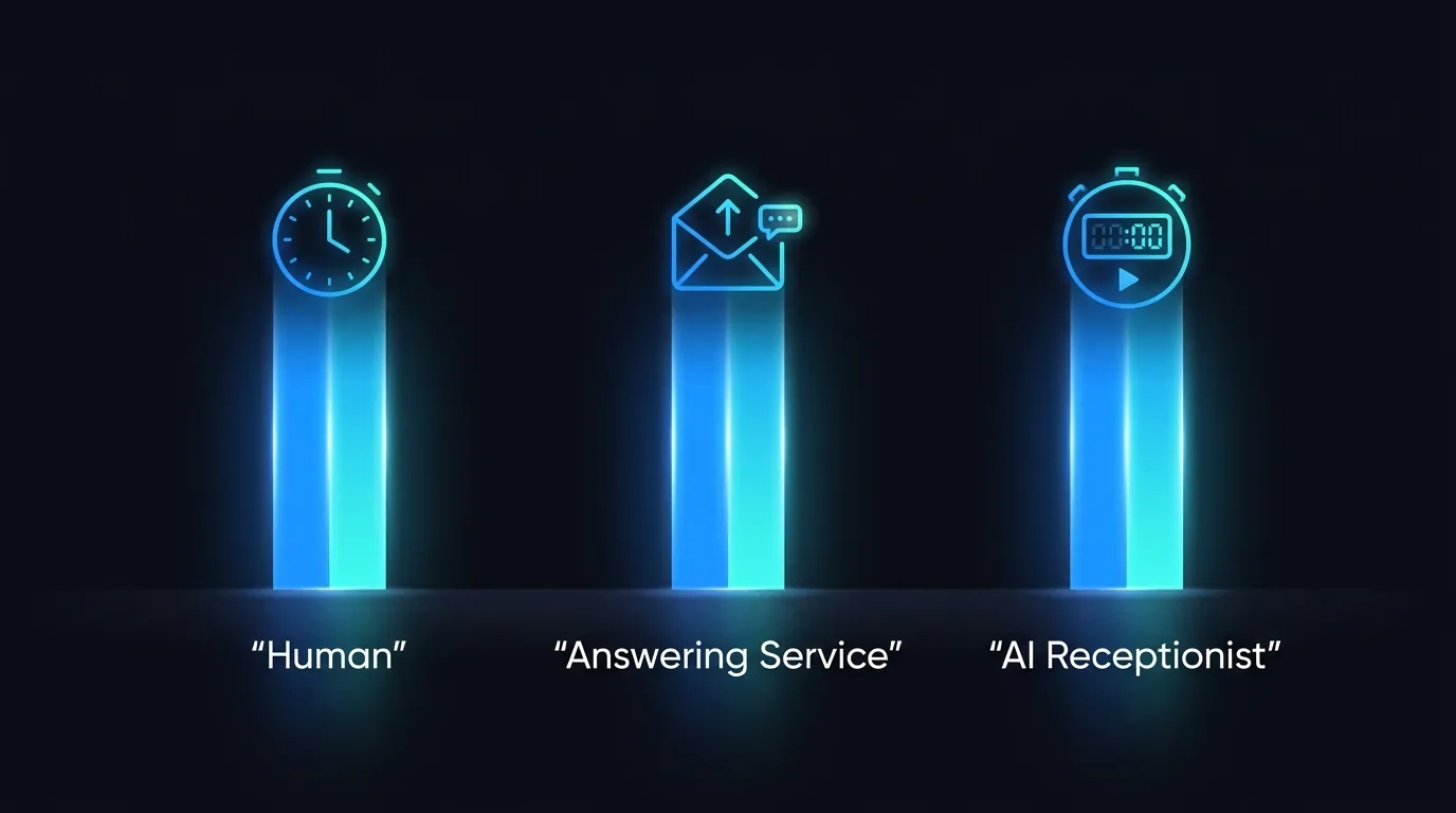 An AI Receptionist, an Answering Service, and a Human, All Quoted. Here Is the Honest Comparison.