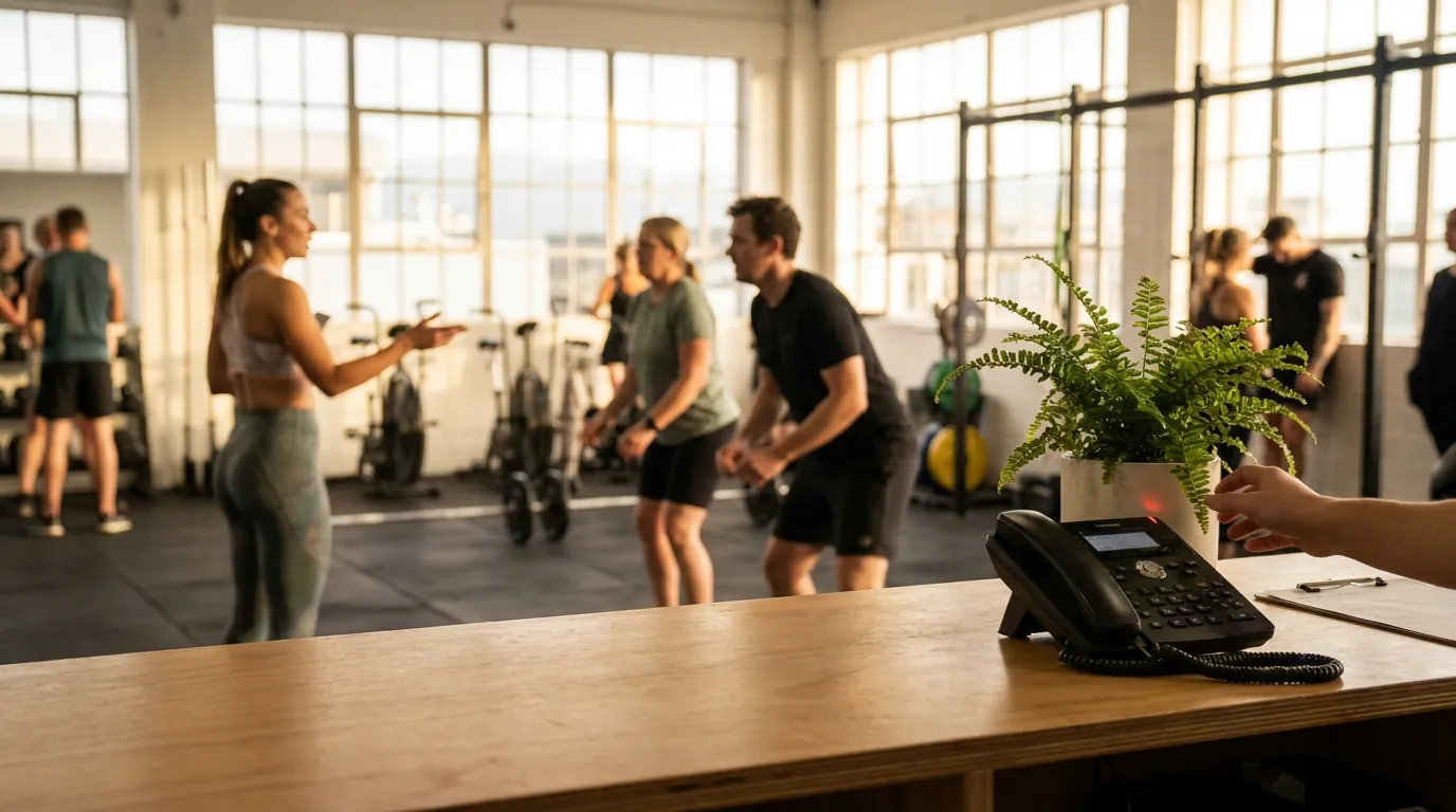 Your Gym Phone Rings Mid Class and Nobody Answers. An AI Voice Agent for Gyms Books Every Caller.