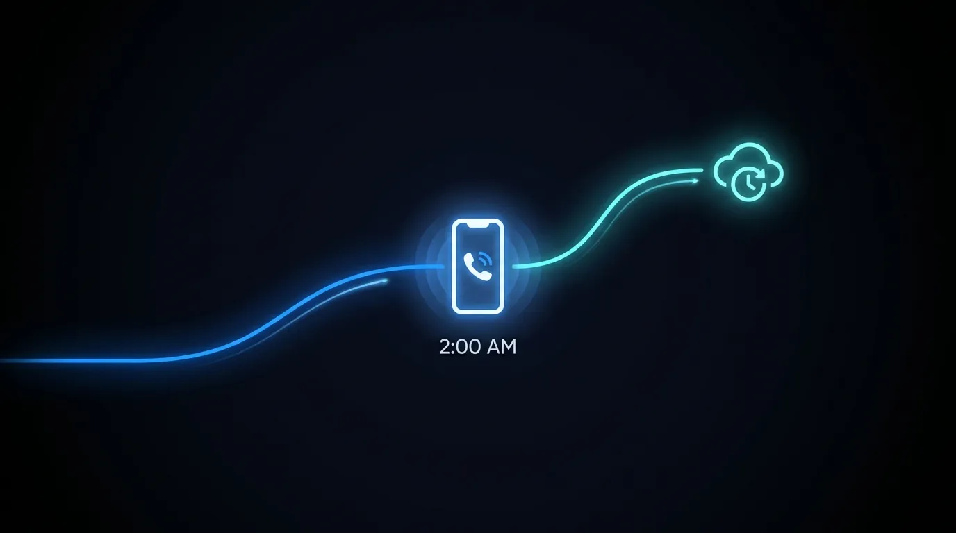 It's 2am and a Customer Is Ringing. Waboom AI Voice Agent Uptime and Failover Keep Your Line Answered.