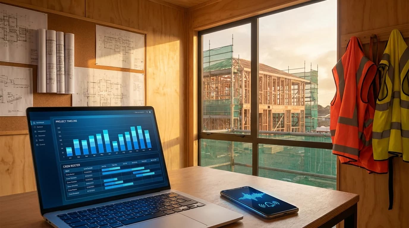 AI voice agent for New Zealand residential construction handling subcontractor and supplier calls