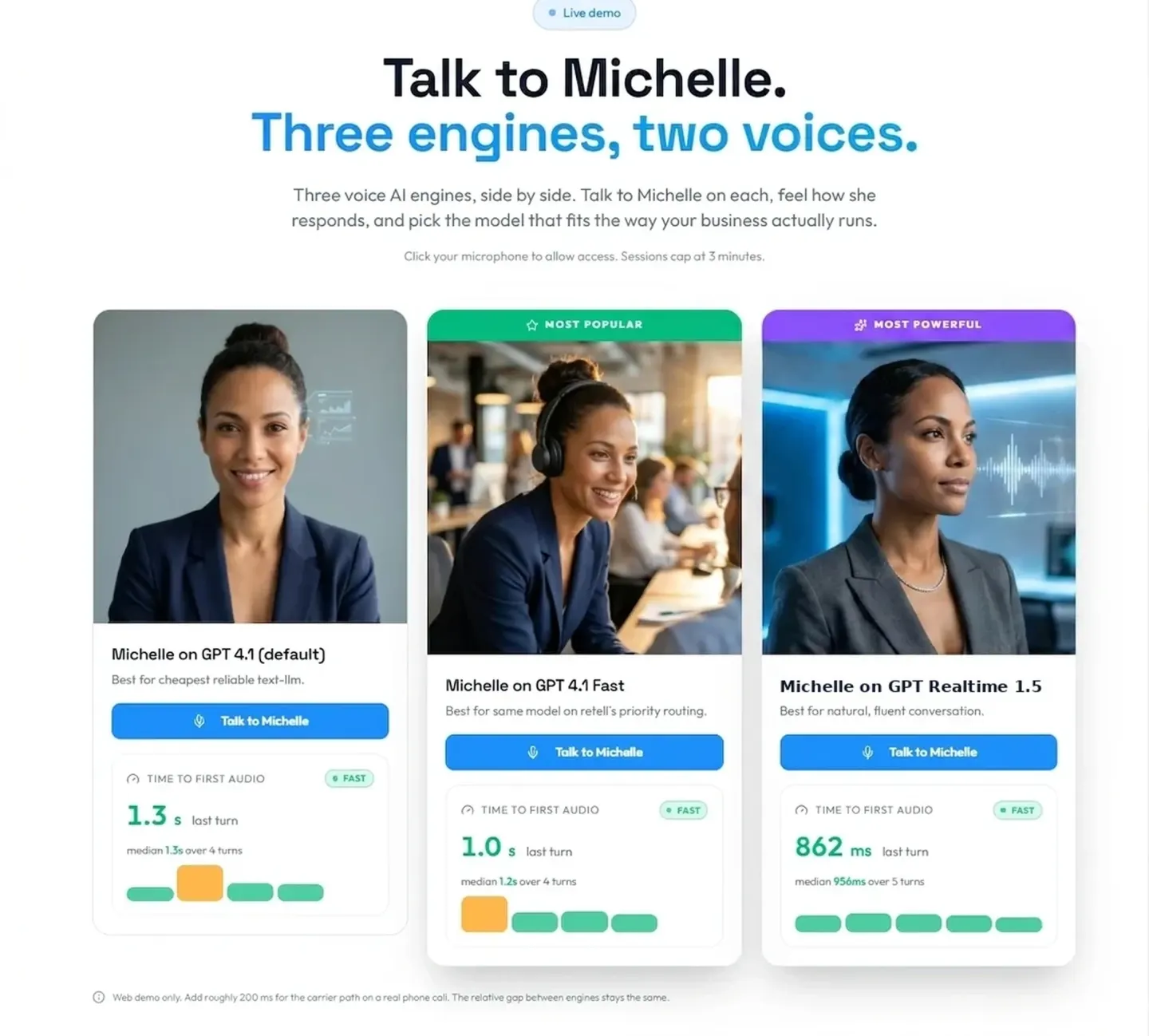 GPT 4.1 Fast vs Realtime 1.5: which voice AI engine fits your call type