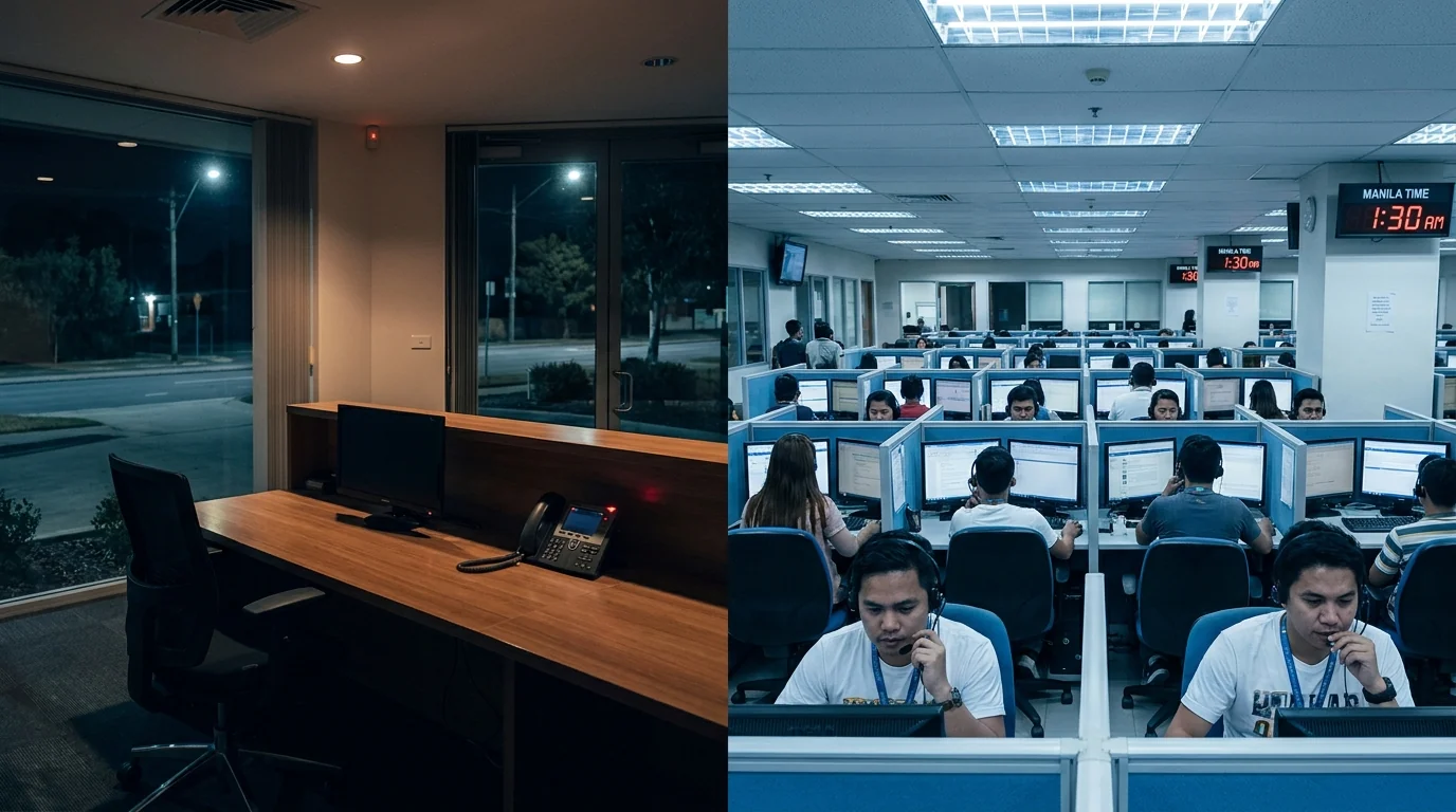 Your virtual receptionist might live in Manila. Most Aussie SMEs don't know.