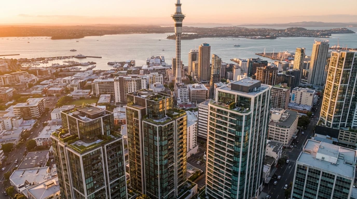 Auckland CBD apartment towers