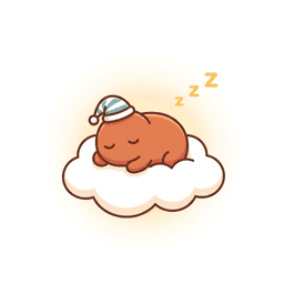 Claude mascot sleeping. Claude Dream maintenance