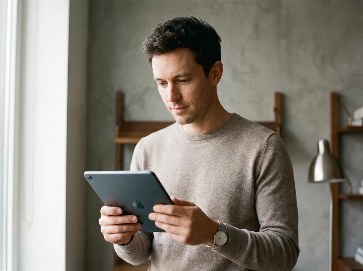 Concierge user reviewing their personalised match on a tablet
