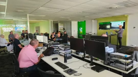 Corporate AI training session