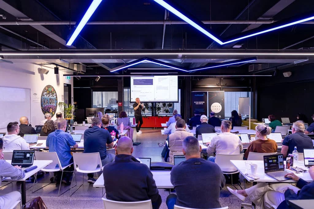 Full house Claude Code Training at GridAKL, Auckland — 30+ professionals building with AI