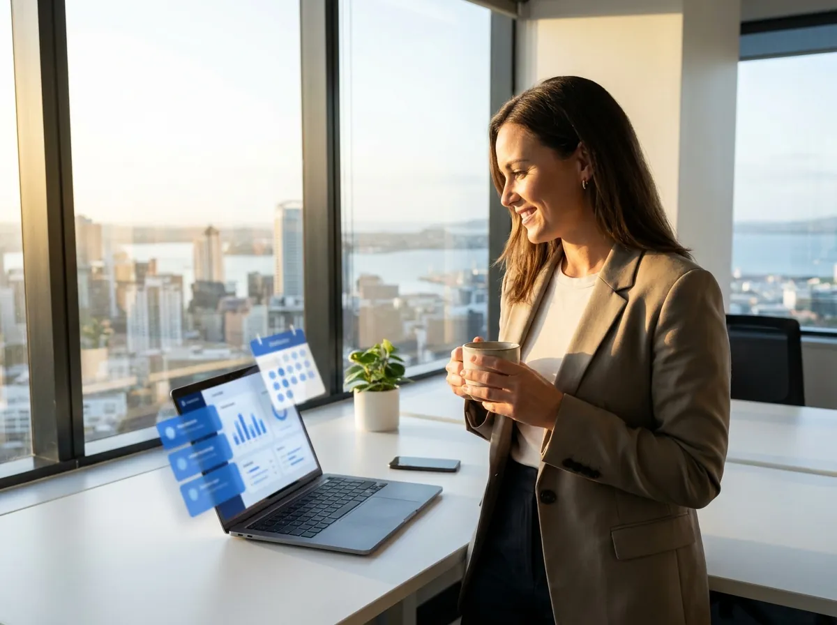 A mortgage broker reviewing a Concierge transcript and booked meeting from a late evening website visitor