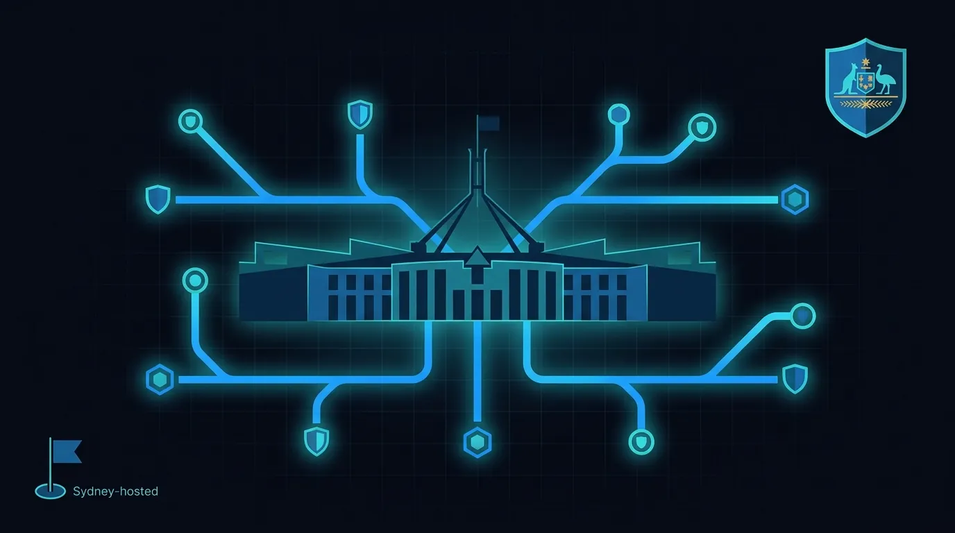 AI voice agents for Australian government departments and councils, ISM-aligned at OFFICIAL Sensitive, Sydney portal