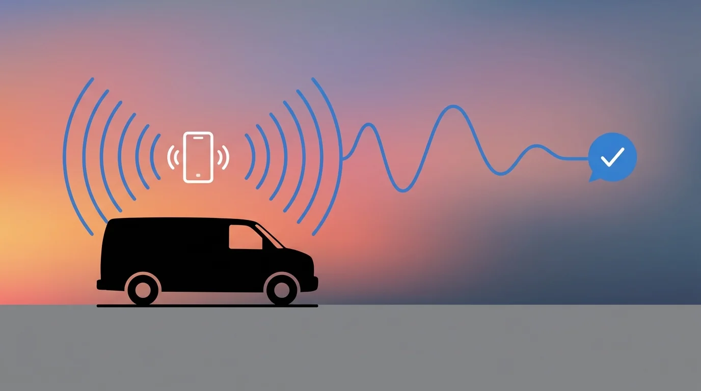 Ring one, booked, confirmed. Under four minutes.