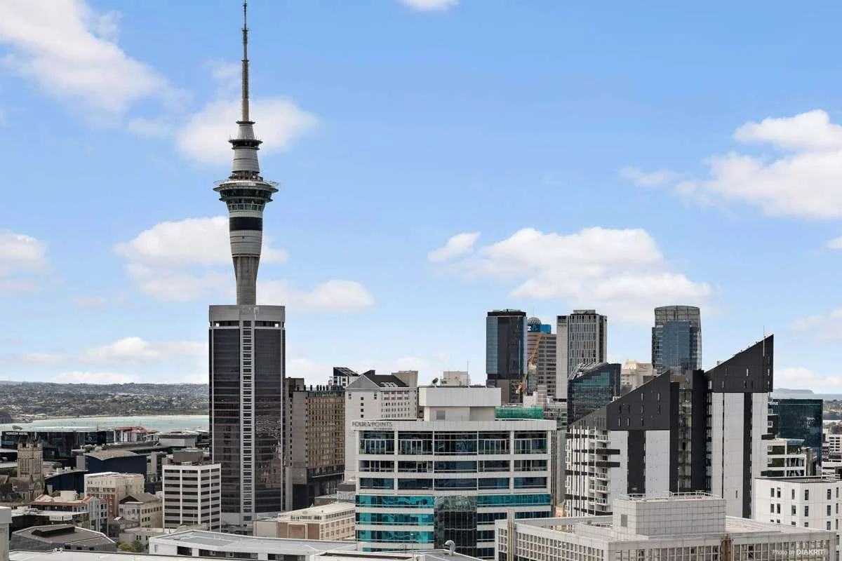 Auckland CBD skyline panorama