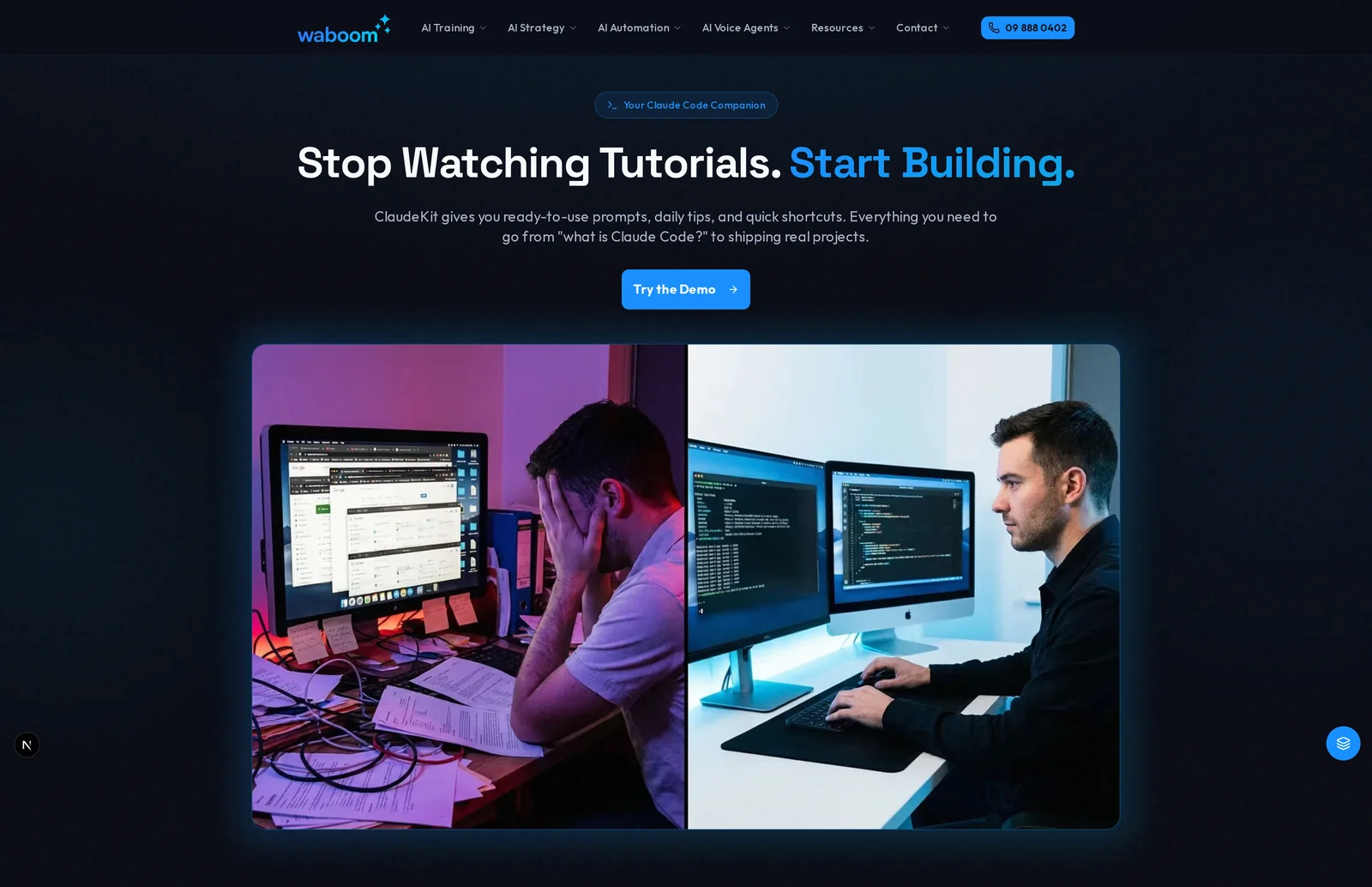 Hero section example