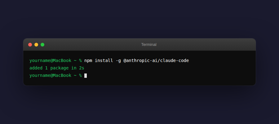npm install Claude Code