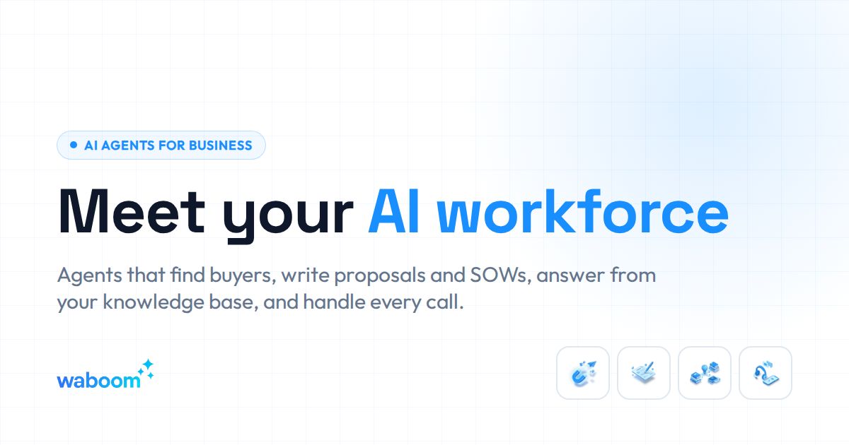 AI Agents for Business | Your AI Workforce | Waboom AI