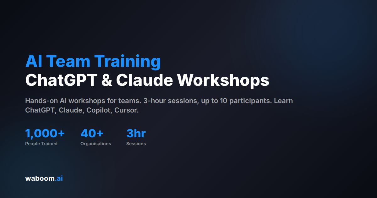 AI Team Training | ChatGPT & Claude Workshops | Waboom