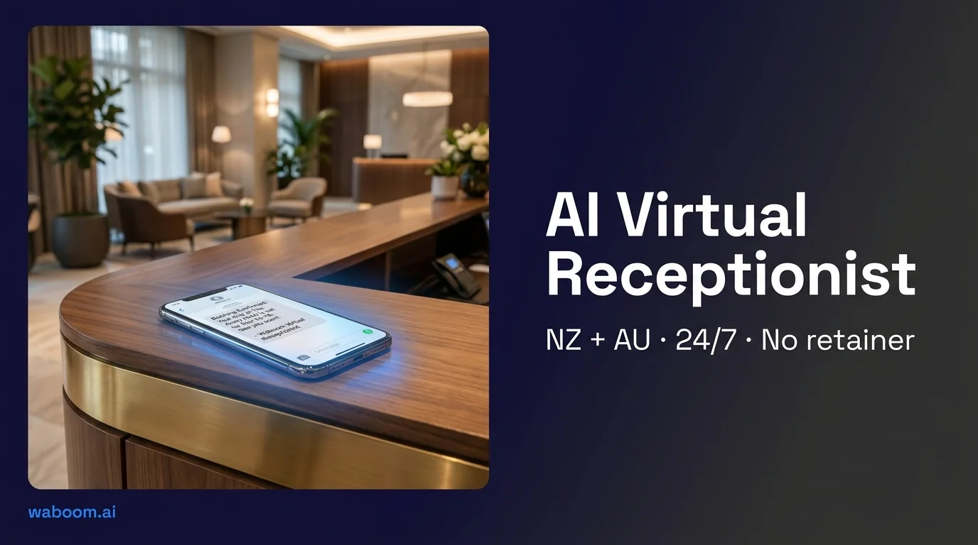 AI Virtual Receptionist | NZ + Australia | Waboom
